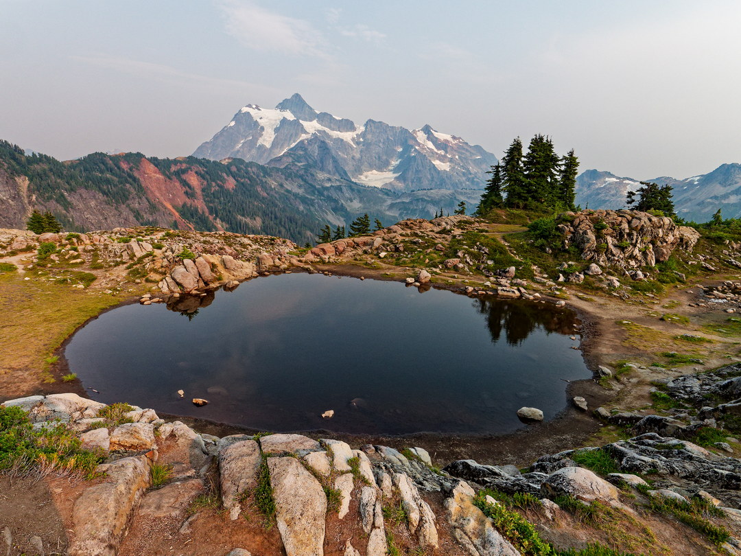 Above: A Tarn Beneath Mt Shuksan